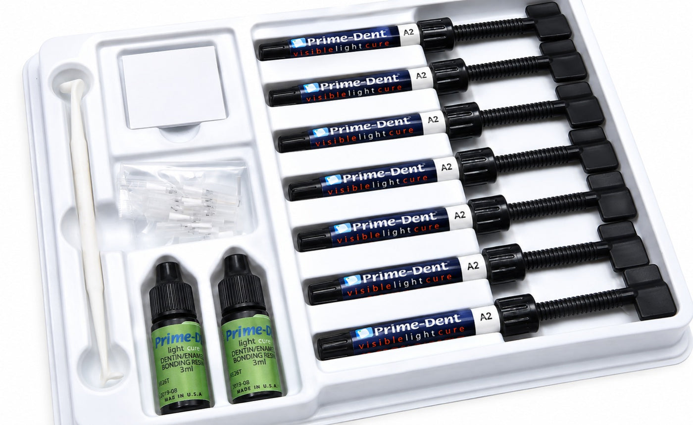 Prime-Dent® Micro Light Cure Composite Kit 7 Syringes