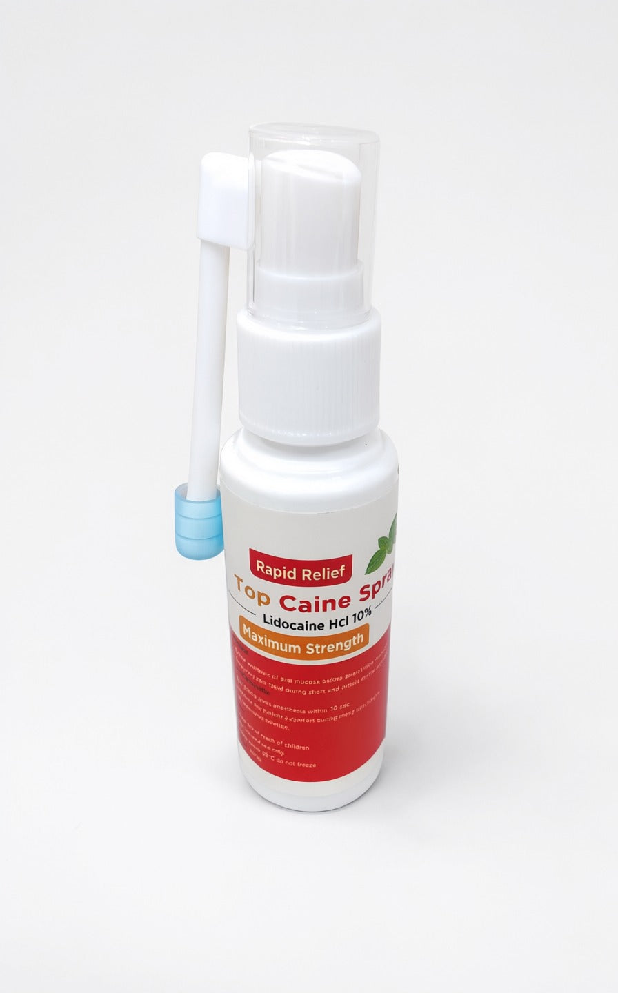 Top Caine Topical Anesthetic Spray 10% Bottle / 50ml