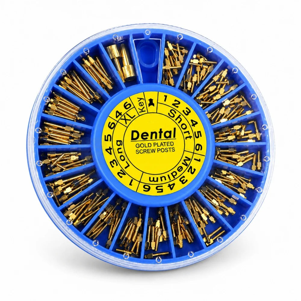 Golden Screw Posts kit (China) 240 Pcs / 2 Keys