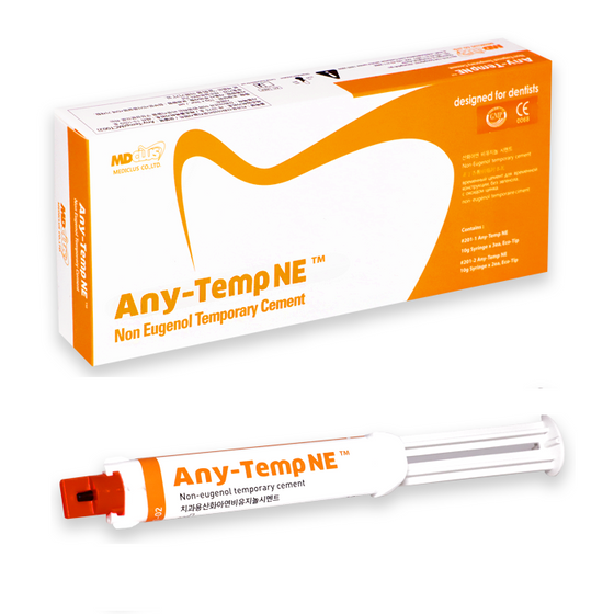 اسمنت مؤقت Mediclus Any-Temp NE™، حقنة 10 جم × 3