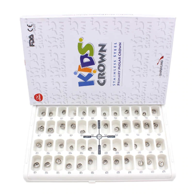 SHINHUNG Kids Steel Crowns Kit 48pcs