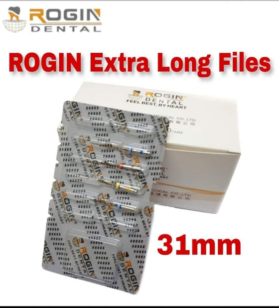ROGIN Extra Long Rotary Files L31mm 4pcs