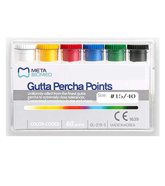 Meta Gutta Percha Regular Taper .02 (120 Points)