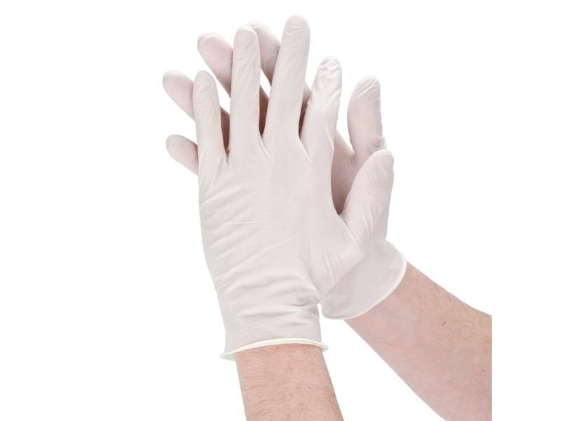 Latex Gloves Powder Free - Malaysia  100pcs
