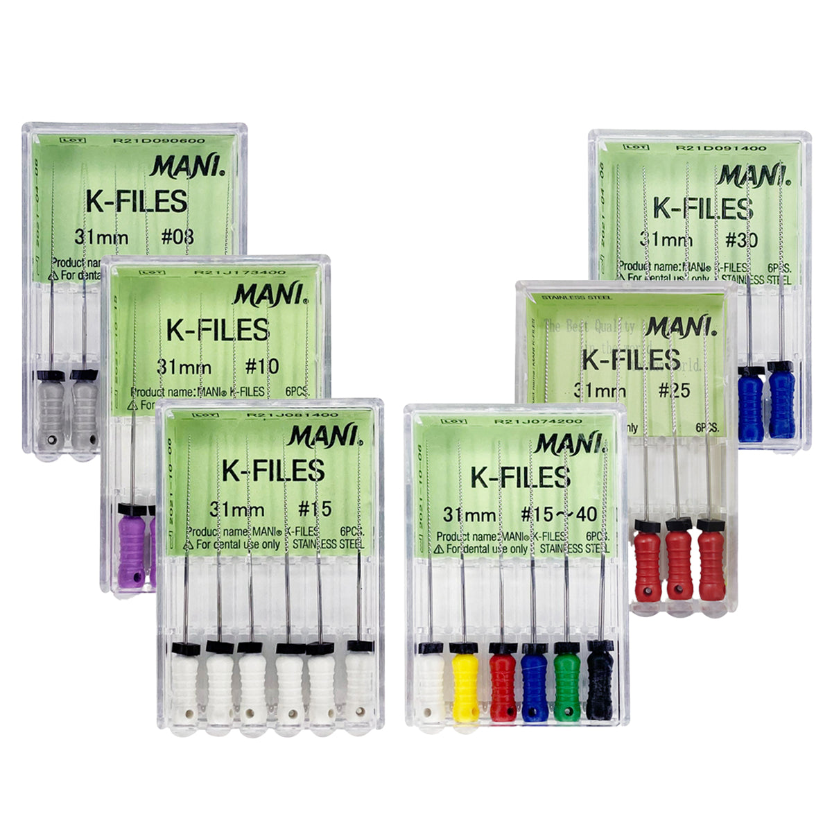 Mani K-Files Long L31mm 6pcs
