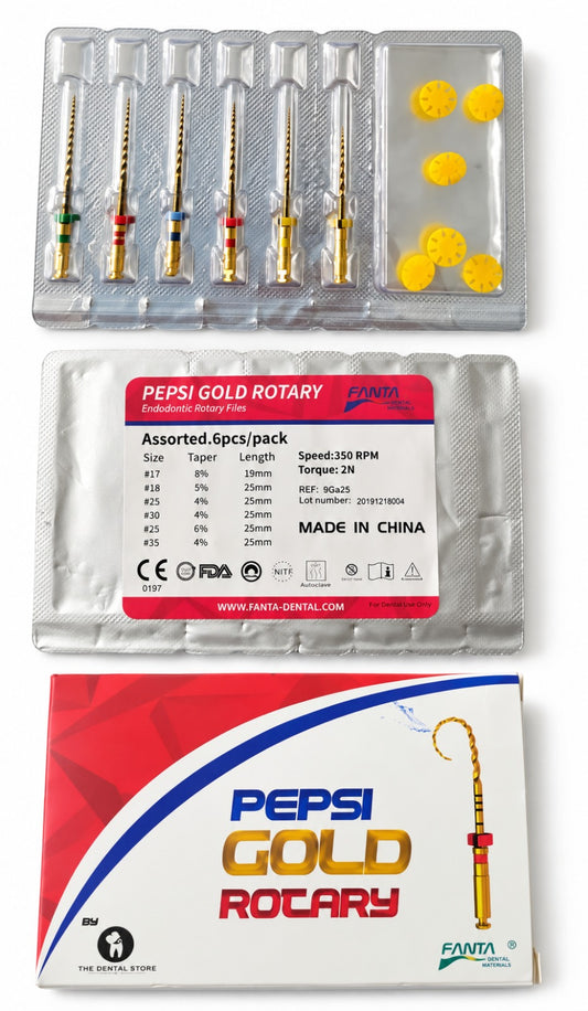 PEPSI Gold Rotary Files Assorted 7 pcs