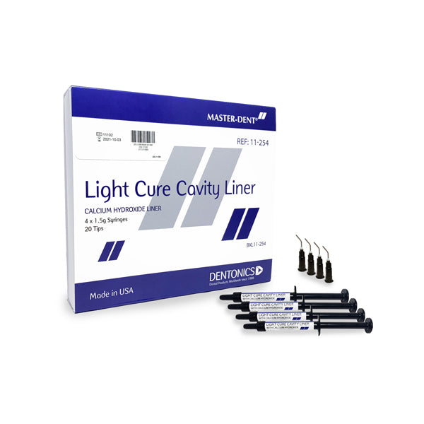 Master-Dent Light Cured Cavity Liner 1.5g Syringe