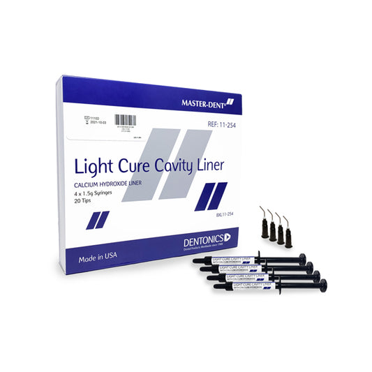 Master-Dent Light Cured Cavity Liner 1.5g Syringe